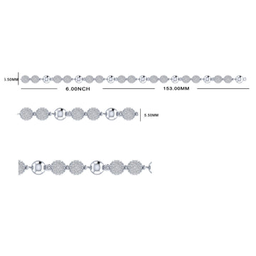 6 Inch 2mm 14K Yellow Gold Tennis Bracelet with VVS Clarity Diamond Shine Gurukrupa-Gems