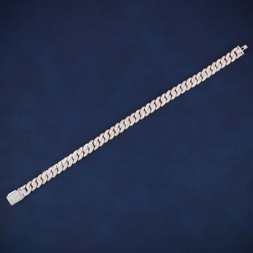 6 Inch 5.5mm Silver Diamond Round Ball Bracelet Iced Out Bead Design for Men Gurukrupa-Gems