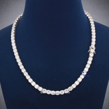 6 mm 18 inch tennis diamond chain for women Gurukrupa-Gems