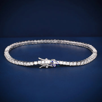 7 inch 3 mm elegant womens tennis bracelet for VVS Gurukrupa-Gems