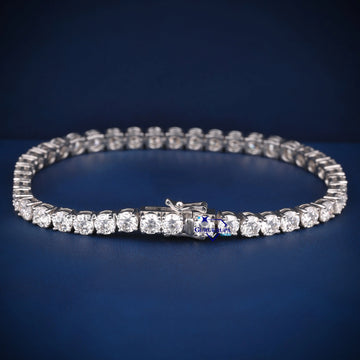 7.5 inch 4 mm VVS diamond tennis bracelet Gurukrupa-Gems