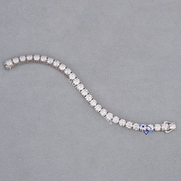7.5 inch 4.5 mm round cut diamond white gold tennis bracelet for engagement gift Gurukrupa-Gems