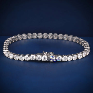 7.5 inch 4 mm VVS diamond tennis bracelet - Gurukrupa-Gems