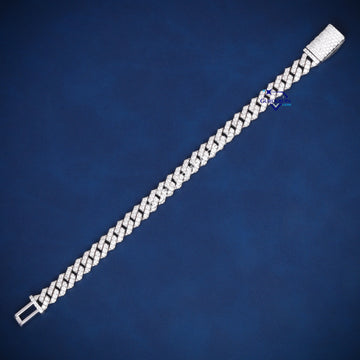 8 inch 14 mm diamond cuban link bracelet Gurukrupa-Gems