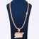 9mm Rose Gold Iced Out Miami Cuban Chain & Initial Custom DLS Letter Chain Pendant VVS Diamond Gold Mens Necklace with Pendant Gurukrupa-Gems
