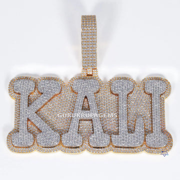A Stunning Diamond Pendant in 14 kt yellow gold with lab grown diamonds is perfect for men and women Gurukrupa-Gems