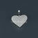 Adorn yourself with this exquisite heart shaped pendant with dazzling labgrown diamonds in 14kt white gold-Gurukrupa-Gems