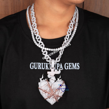 All custom made hiphop diamond jewelry set for men women Gurukrupa-Gems