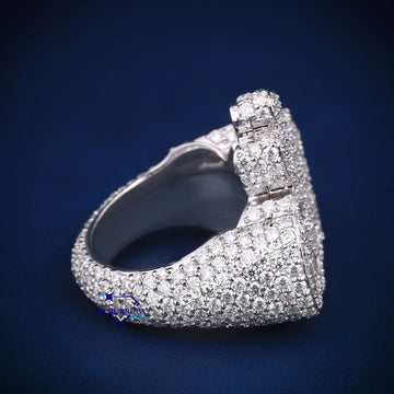Allah named hip hop diamond ring d color vvs clarity Gurukrupa-Gems