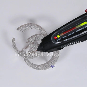 Belt buckle fully iced vvs clarity diamonds - Gurukrupa-Gems