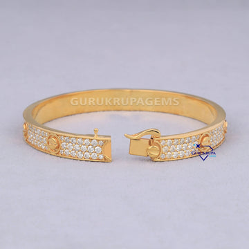 Best selling custom made yellow toned love diamond bracelets with vvs clarity diamonds Gurukrupa-Gems