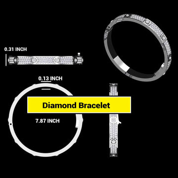 Best selling hip hop cartier inspired bracelet vvs clarity Gurukrupa-Gems
