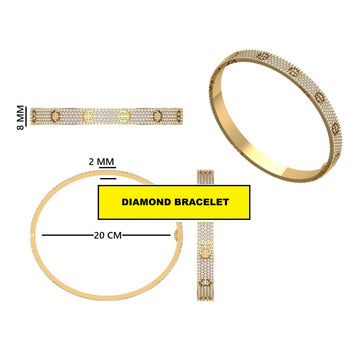 Best selling hiphop cartier inspired bracelet vvs clarity Gurukrupa-Gems