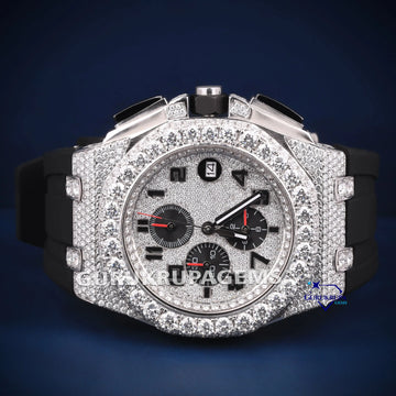 Black Belt Royal Roak Diamond Watch Passes Diamond Tester Gurukrupa-Gems
