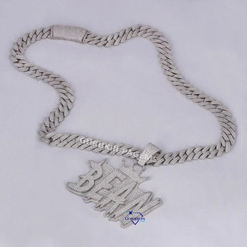 Brilliantly crafted mens hip hop chain pendant boasting vvs clarity in 14 kt lab grown diamonds Gurukrupa-Gems