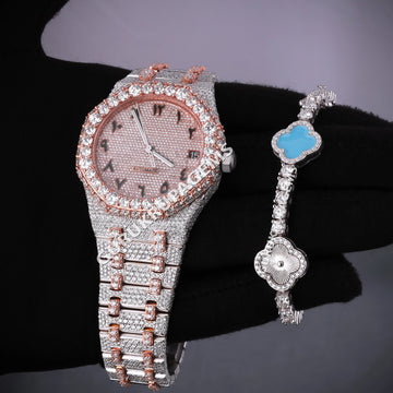 Buss Down Watch and Tennis Bracelet Combo Deals Gurukrupa-Gems