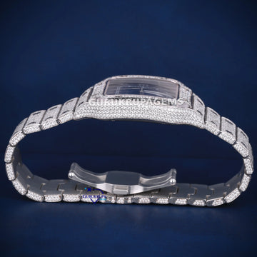 Buss down vvs clarity blue face diamond watch Gurukrupa-Gems