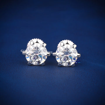 Christmas revealing diamond earrings for women 1.50 ct each diamond Gurukrupa-Gems