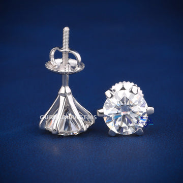 Christmas revealing diamond earrings for women 1.50 ct each diamond Gurukrupa-Gems