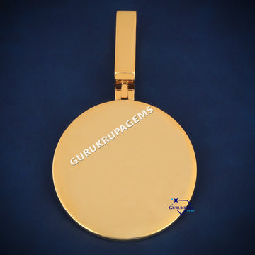 Circle Custom Pendant VVS Clarity Diamond Pendant Gurukrupa-Gems