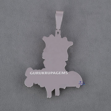 Classic two tone 14 kt white and rose gold hip hop diamond pendant with vvs clarity diamonds Gurukrupa-Gems