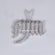 Classy 14 kt white gold hiphop alphabetic diamond pendant with vvs clarity diamonds Gurukrupa-Gems
