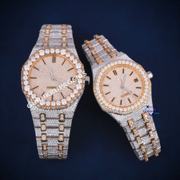 Couple branded watch for men women 41-36 mm dial Gurukrupa-Gems