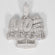 Crafting a custom and attractive diamond pendant in 14kt white gold with a lab-grown diamond-Gurukrupa-Gems