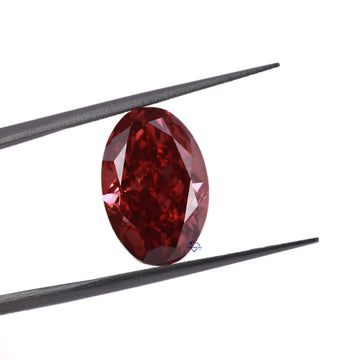 Create memories with our lab-grown oval cut brownish pink diamond color, destined to be cherished crafted in vvs clarity-Gurukrupa-Gems