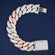 Cuban link diamond bracelet fashion game accessory in 14 kt gold lab diamonds Gurukrupa-Gems