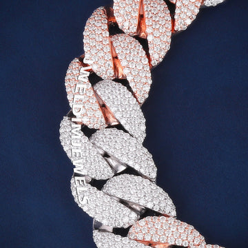 Cuban link diamond bracelet fashion game accessory in 14 kt gold lab diamonds Gurukrupa-Gems
