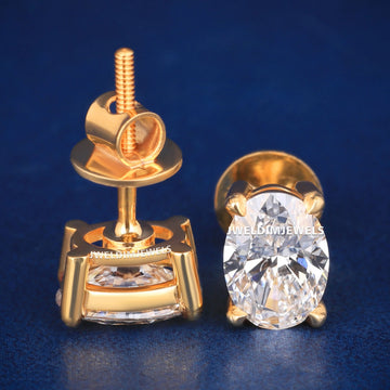 Cushion cut halo set diamond earring top quality Gurukrupa-Gems