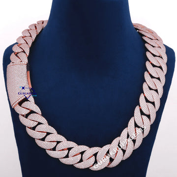 Custom 24 inch 22 mm hip hop cuban chain for men Gurukrupa-Gems