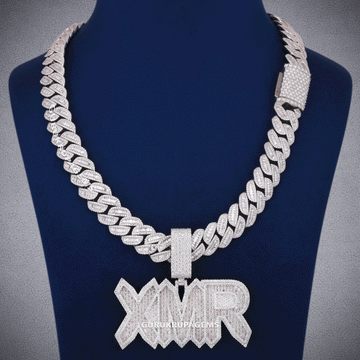 Custom Chain for Men Letter Necklace Iced Out Pendant Custom Name Personalized Name Plate Necklaces One of The Biggest Pieces in Rapper Gurukrupa-Gems