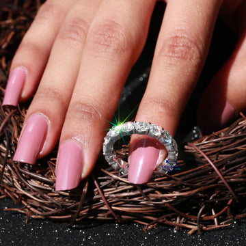 Custom Hip Hop Diamond Wedding Band For Women Gurukrupa-Gems
