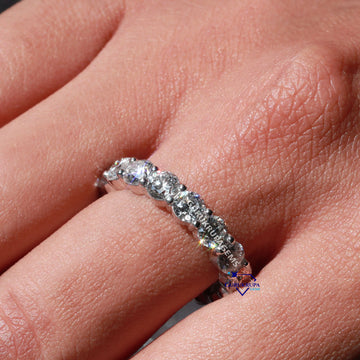 Custom Hip Hop Diamond Wedding Band For Women Gurukrupa-Gems