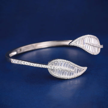 Custom Iced Out Round 6.6 CT Colorful Diamond Multi Marquise Cut Clover Bracelet Fully Rose Gold Four Leaf Clover Infinity Bracelet Gurukrupa-Gems