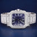 Custom Iced Out VVS Moissanite 41 mm Emerald Cut Diamond Bezel Green Dial Face Roman Numerals Watch (Copy) Gurukrupa-Gems