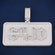 Custom Letter Bulky Full White Diamond VVS Pass Tester Silver Money Bag Pendant Gurukrupa-Gems