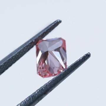Custom Radiant-Cut Treated Pink Lab-Grown Diamond, Exquisitely Designed for Unique Jewelry Artistry-Gurukrupa-Gems
