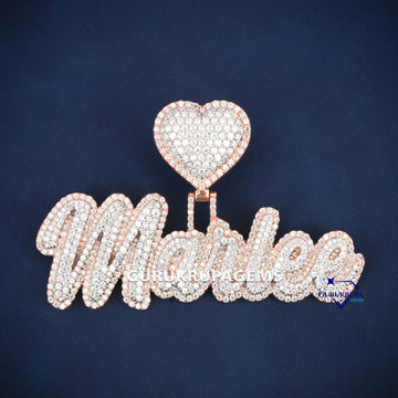 Custom iced out name pendant for men women - Gurukrupa-Gems
