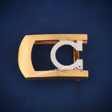Custom letter C with hip hop diamond belt buckle Gurukrupa-Gems