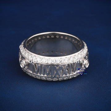 Custom made diamond hip hop band for men vvs clarity Gurukrupa-Gems