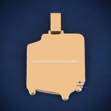 Custom made washing machine styled diamond pendant Gurukrupa-Gems