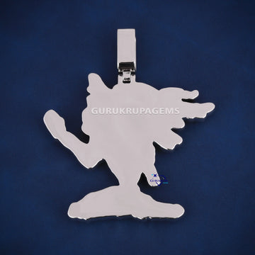 Custom unique design vvs clarity fully iced out diamond pendant - Gurukrupa-Gems