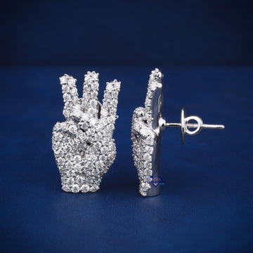 Custom your own diamond men earrings women with diamonds and material Gurukrupa-Gems