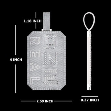 Customize your pendant full white iced out tester passed - Gurukrupa-Gems