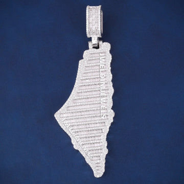 Customized Full Iced Out Number Bail Personalized Diamond Letters Name Pendant Mens Womens Unique Silver & Gold Pendants Necklaces (Copy) Gurukrupa-Gems