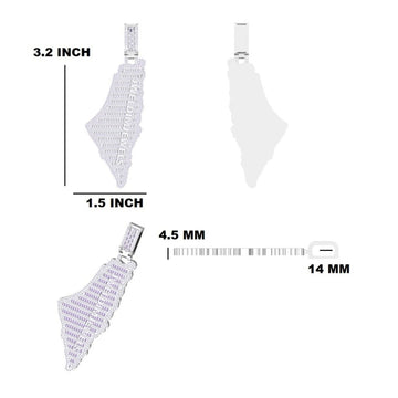 Customized Full Iced Out Number Bail Personalized Diamond Letters Name Pendant Mens Womens Unique Silver & Gold Pendants Necklaces (Copy) Gurukrupa-Gems