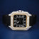 Customized black leather belt roman numerals watch Gurukrupa-Gems